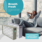 16x25x4 Air Filter Replacement MERV 11, FC100A1029 Pleated HVAC AC Furnace Filters with Wholesalehome Cleaning Cloth (Actual Size: 15.94 x 24.86 x 4.38 Inches)