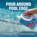 3-in-1 Pool Cleaner & Clarifier - Pool Chemicals, Pool Enzyme Cleaner, Water Clarifier, Waterline Scum Control, Filter Care, Clear Water Finish, 3 Liter (101.5 fl oz) - BubbyShine