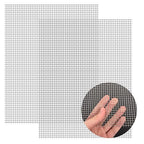 2 Pack 14"x11" Wire Mesh, 5 Mesh Crimped Stainless Steel Mesh, Never Rust Sturdy Metal Mesh Screen for DIY Projects, Vent, Cage, Garden, Window Screen, Filter Mesh