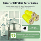 Fiberglass Paint Booth Filter Roll for Spray Booth 22-Gram Yellow 200ft (60" x 200ft)