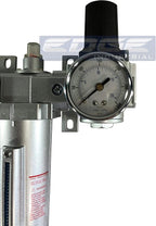 INDUSTRIAL RATED Three Stage Air Drying System - Air Particulate Filter, 0.01 Micron Coalescing Filter & Air Pressure Regulator Modular Combo 3, Metal Bowl (1/2" AUTO DRAIN)