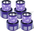 4 Pack Vacuum Filter Replacement Compatible with Dyson V10 Series Vacuum Cleaner, Cordless Vacuum Filter Accessories, Effective Cleaning, Home Cleaning Helper, 4 Rear-Filters (4)