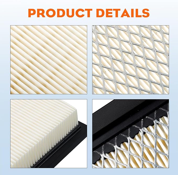 Hipa 499486 698754 Air Filter for Husqvarn YTH2348 John Deere D140 D130 L120 LA145 LA135 LA120 LA130 LA140 LA150 L111 L118 125 Z425 Lawn Mower