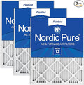 Nordic Pure 16x24x1 (Actual Size: 15 1/2 x 23 1/2 x 3/4) Pleated MERV 12 Air Filters 3 Pack