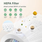 AP-T20 Replacement Filter Compatible with HoMedics AP-T20 Air Purifier, 3-in-1 Total Clean Tower Efficient Type Filters Replacement for AP-T20WT AP-T20BK, Part#AP-T20FL, 2 Pack