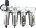 4 STAGE HEAVY DUTY INDUSTRIAL GRADE ULTRA CLEAN FILTER REGULATOR COALESCING DESICCANT DRYERS SYSTEM FOR COMPRESSED AIR LINES METAL BOWLS GREAT FOR PAINT SPRAY AND PLASMA CUTTER (3/4"NPT AUTO DRAIN)