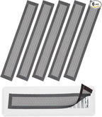 YOKIVE 6 Pcs Magnetic Floor Vent Covers, Floor Register Cover PVC Mesh Air Vent Screen Filters, Great for Home Floor, Wall, Ceiling, Catch Debris Hair Dust (Black, 10-Inch x 2-Inch)