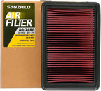 AO-2480 Air (Oiled) Filter Replace 33-2480,High Performance,Washable Compatible with 2010-2019 Mazda L4 2.0/2.3/2.5L (CX-5, 3, 6, Atenza, Biante, Premacy, Axela)