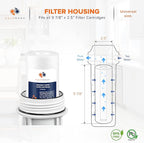 Aquaboon 10” x 2.5” Whole House and Reverse Osmosis Sediment 1 Micron Water Filter Cartridge | COMPATIBLE WITH: Culligan P1, Pentek P1, PD-1-934, P5, AP110, WFPFC5002, CFS110, RS14, WHKF-GD05 (4-PACK)