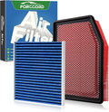 Cabin+Engine Air Filter Fit for Silverado 1500 (2019-2026); Sierra 1500(2020-26); Suburban (2021-26); Tahoe (2021-26) Carbon Cabin Filter Replacement Car Accessories CF11966 84121217