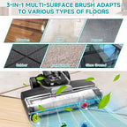 FFsign 3831 Roller Brush & Filter Replacement Compatible with Bissell Crosswave Hard Floor Expert 3831, HF2 3845N Vacuum, Floor Scrubber Wet Dry Vacuum Accessory Kit 2 Brush Rolls, 4 Filter Parts