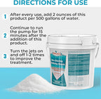 Non-Chlorine Spa Shock for Hot Tub, Chlorine-Free Shock Treatment for Hot Tubs, Spas and Swimming Pools, Quick Dissolving, Fast Acting Oxidizing Shock for Crystal Clear Water- 5lbs*8 Packs