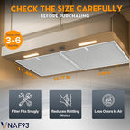 Upgraded 2 Pack BPS1FA30 Grease Filters 12"x14" Compatible with Broan Allure Range Hoods, Replaces 99010299 Vent Filters