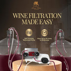 Buon Vino Mini Jet Wine Filter - Easy Bottle Filteration Brewing Kit - Simple Automatic Machine Accessories - Brew System Gadgets - Portable Homebrew Supplies - Electric Mini Whisk Filters Equipment