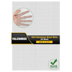 Valchoose 1 Piece Woven 304 Stainless Steel Mesh 14.6" X11.4" (372X292mm), Easy to Cut Metal Screen Mesh, Hard & Never Rust Wire Screen Mesh, Heat Resisting Used for Vent BBQ Filters Window DIY