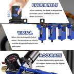 1/2 Inch NPT Air Dryer for Compressor,4 Stage Air Drying System,Brass Filter, Coalescing Filter,Double Desiccant Dryers & Air Regulator,Metal Bowl,Semi-Auto Drain,Industrial Grade(Blue)