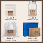 Boveda 58% Two-Way Humidity Control Packs For Storing ½ oz of Product – Size 4 – 10 Pack – Moisture Absorbers for Small Storage Containers – Humidifier Packs – Hydration Packets in Resealable Bag