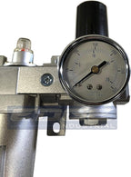 INDUSTRIAL RATED Three Stage Air Drying System - Air Particulate Filter, 0.01 Micron Coalescing Filter & Air Pressure Regulator Modular Combo 3, Metal Bowl (3/4" MANUAL DRAIN)