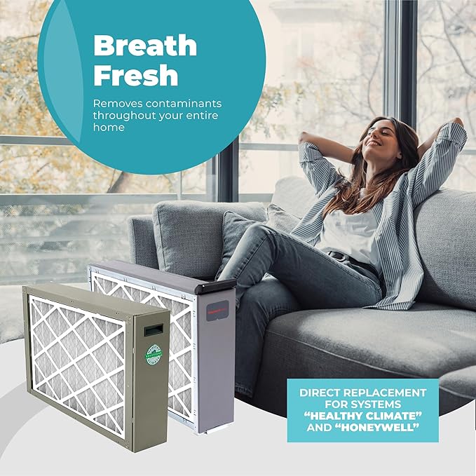 16x20x4 Air Filter Replacement MERV 11, FC100A1003 Pleated HVAC AC Furnace Filters with Wholesalehome Cleaning Cloth, 4-Pack (Actual Size: 15.94 x 19.75 x 4.38 Inches)