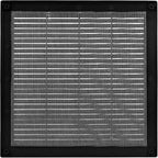 Vent Systems 10" x 10" - Pack of 2 - Black Plastic Soffit Vent Cover - Durable Flat Square Air Vent Grille with Mesh Screen - Weather Resistant Ventilation Grill - Wall & Ceiling, Indoor & Outdoor