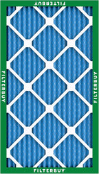Filterbuy 14x25x1 Air Filter MERV 13 Optimal Smoke & Allergy Defense (6-Pack), Electrostatic Pleated HVAC AC Furnace Filters Replacement, Made in USA (Actual Size: 13.50 x 24.50 x 0.75)