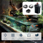 30 Pack Replacement Filter Media Kit Compatible with Fluval 306/307 Aquarium Filters, Including Bio Ceramic Rings, Activated Carbon, Blue, White & Black Bio Foam Value Pack