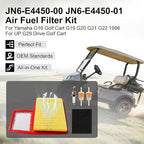 JN6-E4450-00 JN6-E4450-01 Air Fuel Filter Kit For Yamaha G16 Golf Cart G19 G20 G21 G22 1996 For UP G29 Drive Golf Cart