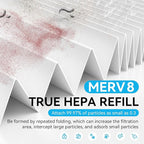 Reusable 12x12x1 Air Filter (MERV 8), 1 Foldable Frame + 6 Refills (Not Individual Filters), Greener HVAC AC Furnace Air Filters MPR 700&FPR 5(Actual Size:11.75"x11.75"x0.75")