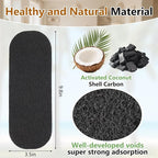 15 Pack Ceiling Fan Filters,Unscented Activated Coconut Shell Carbon Ceiling Fan Air Filters, Easy-Stick Universal Fit Filters,Bringing Fresher and Cleaner Air