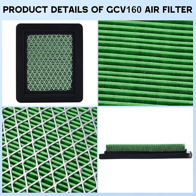 17211-ZL8-023 Air Filter for Honda GC135 GCV135 GC160 GCV160 GC190 GCV190 Engine 17211-ZL8-003 17211-Zl8-000 2Pack