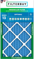Filterbuy 13.5x23.5x1 Air Filter MERV 13 Optimal Smoke & Allergy Defense (1-Pack), Electrostatic Pleated HVAC AC Furnace Filters Replacement, Made in USA (Actual Size: 13.38 x 23.38 x 0.75)