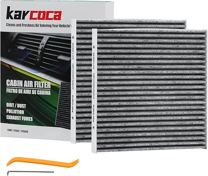 CF11809 Premium Cabin Air Filter With Activated Carbon Compatible with CADILLAC CHEVY SILVERADO GMC SIERRA 2014 2015 2016 2017 2018 2019 2020 2021 2022(2 Pack)