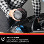 K&N Universal Clamp-On Air Filter: High Performance, Premium, Washable, Replacement Engine Filter: Filter Height: 5 In, Flange Length: 0.875 In, Shape: Oval Straight, RF-1001