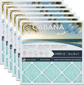 Cabana Filters 6-Pack 16x16x1 MERV 13 AC Furnace Air Filter for Home and Office - Indoor HVAC System Filtration Replacement, Captures Unwanted Particles