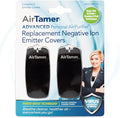AirTamer Advanced Personal Air Purifier Replacement Negative Ion Emitter Covers - Made for AirTamer Model A315 (Black, 2-pack)