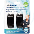 AirTamer Advanced Personal Air Purifier Replacement Negative Ion Emitter Covers - Made for AirTamer Model A315 (Black, 2-pack)