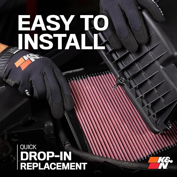 K&N High-Flow Original Lifetime Engine Air Filter: Increase Power: Premium, Washable: Compatible with 1999-2012 MERECEDES BENZ: (See Product Description for Select Models) 33-2181