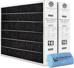 Lennox X6675 20x25x5 Air Filter, Lennox Healthy Climate Carbon Clean Merv 16 Home Furnace Filter for HVAC system 2 Pack with Cleaning Cloth