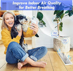 MERV 13 Filter Material, 23 Ft² Electrostatic Media Cut to Fit Air Filters for Stops Dust and Pet Dander as Small as 0.3 Microns for AC HVAC Purifiers Fan Floor Vents Electrostatic Filter