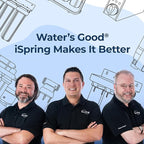iSpring WGB21B-DS+AHPF12MNPT16X2 2-Stage Whole House Water Filtration System w/CTO Filter and Anti-Scale Filter, 3/4" Push-fit Stainless Steel Hose Connectors, Reduces Scale, Corrosion, Chlorine