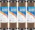 1 Micron 2.5" x 10" Whole House CTO Carbon Water Filter Cartridge Replacement for Under Sink Water Filter System, Dupont WFPFC8002, WFPFC9001, FXWTC, SCWH-5, WHEF-WHWC, WHCF-WHWC, AMZN-SCWH-5, 4Pack