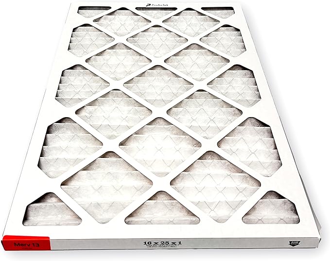 Proairtek AF16251M13SWH Model 16x25x1 Pack of 4 Air Filters, MERV 13; Ideal for Anyone Wanting Clean, Crisp Air in Their Home