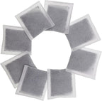 8 Pack Compact Activated Charcoal Odor Absorbing Filter Refill Deodorizer Compatible with iTouchless Cans 2.5 Gal, 3 Gal, 4 Gal and Other Small Trash Cans Under 8 Gallons with Filter Compartment