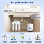 APEC Water Systems ROES-50 Essence Series Top Tier 5-Stage WQA Certified Ultra Safe Reverse Osmosis Drinking Water Filter System with Extra High Capacity Pre-Filter Set Stage 1-3