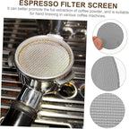 Espresso Filter Plate Stainless Filter Mesh for Optimal Extraction Easy to Clean and Install for Home Commercial Use