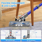 Cordless Vacuum Cleaner, 8 in 1 40Kpa 55Mins,Lightweight Vacuum Cleaners for Home, Stick Vacuum with Anti-Tangle Brush,Wall Mount, Rechargeable Cordless Vacuum for Floor/Sofa/Pet Hair, Blue