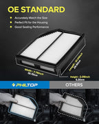 PHILTOP Engine Air Filter CA11258 Replacement for Honda CR-V CRV 2012 2013 2014 - L4 2.4L, Rigid Panel