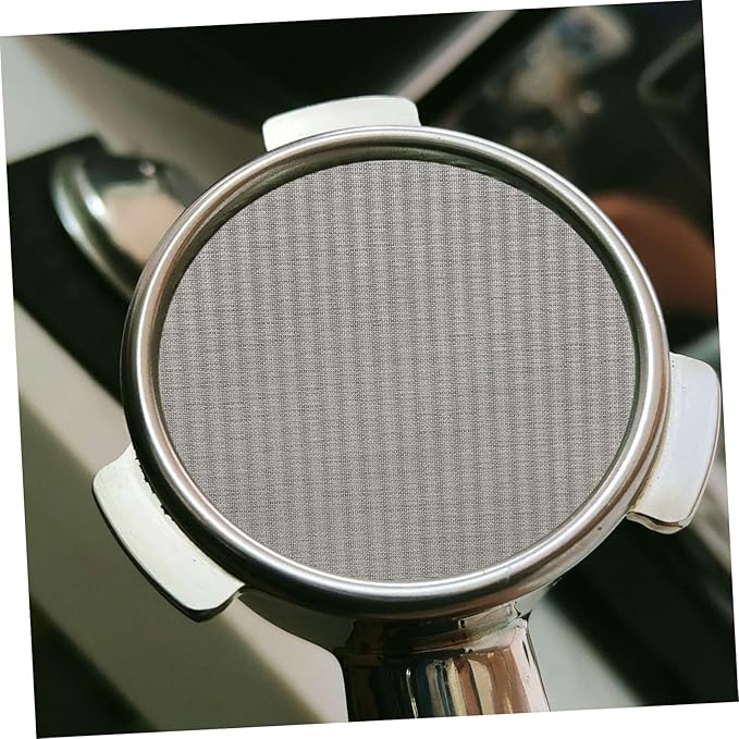 Lurrose Stainless Steel Espresso Puck Screen for Coffee Machine Reusable Filter Mesh for Easy Brewing Compatible Espresso Machines and Coffee Makers