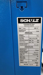 SCHULZ REFRIGERATED AIR DRYER FOR AIR COMPRESSOR, COMPRESSED AIR SYSTEMS, 50 CFM, GOOD FOR 10HP & 15HP COMPRESSORS (WITH PRE-FILTERS)