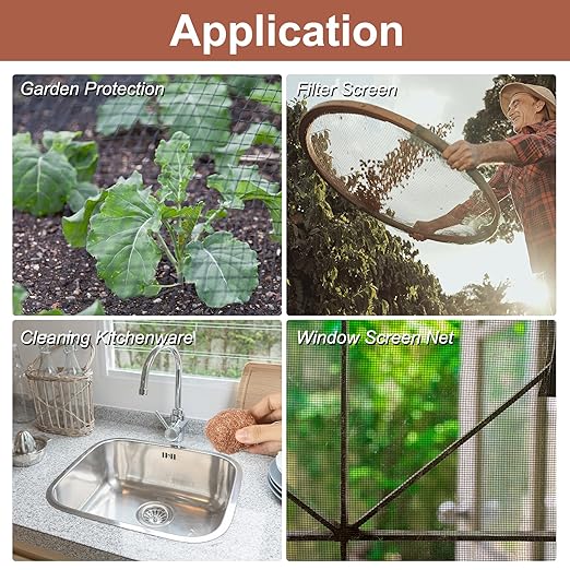 uxcell 2 Pack Copper Mesh, 40" x 13" 100 Mesh Pure Copper Wire Mesh Dense Filter Screen Mesh for Hole Blocking Gardening Sealing Distilling